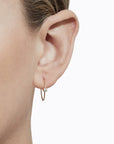 Shihara One-Stone Hoop Earring 02 | Tortoise General Store