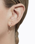 Shihara One-Stone Hoop Earring 02 | Tortoise General Store