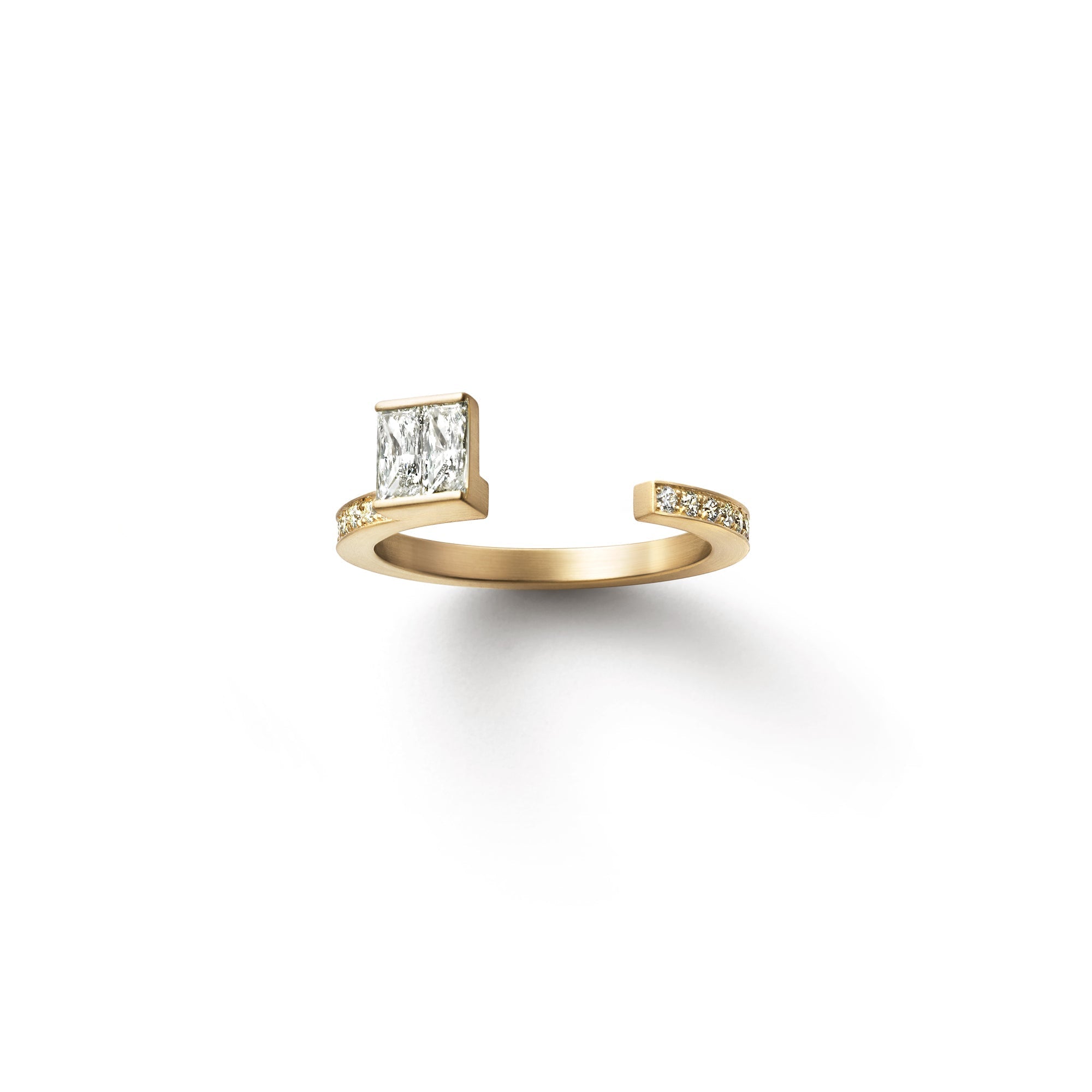 Shihara Two Stone Diamond Bond Ring 03