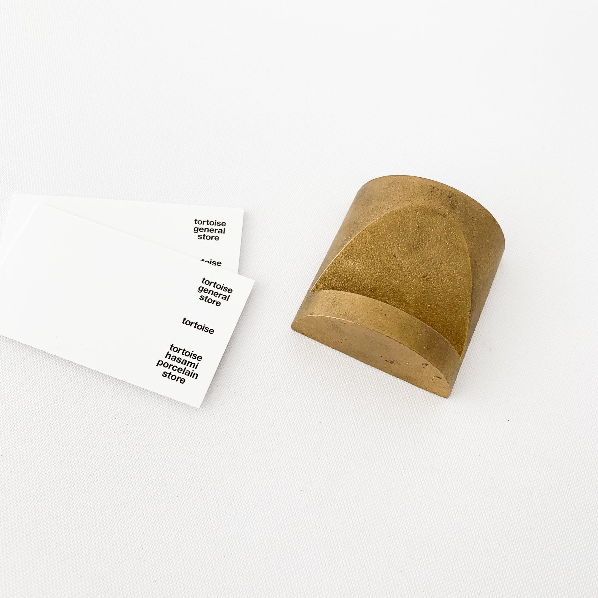 S/N Brass Card Holder (SN017) - tortoise general store