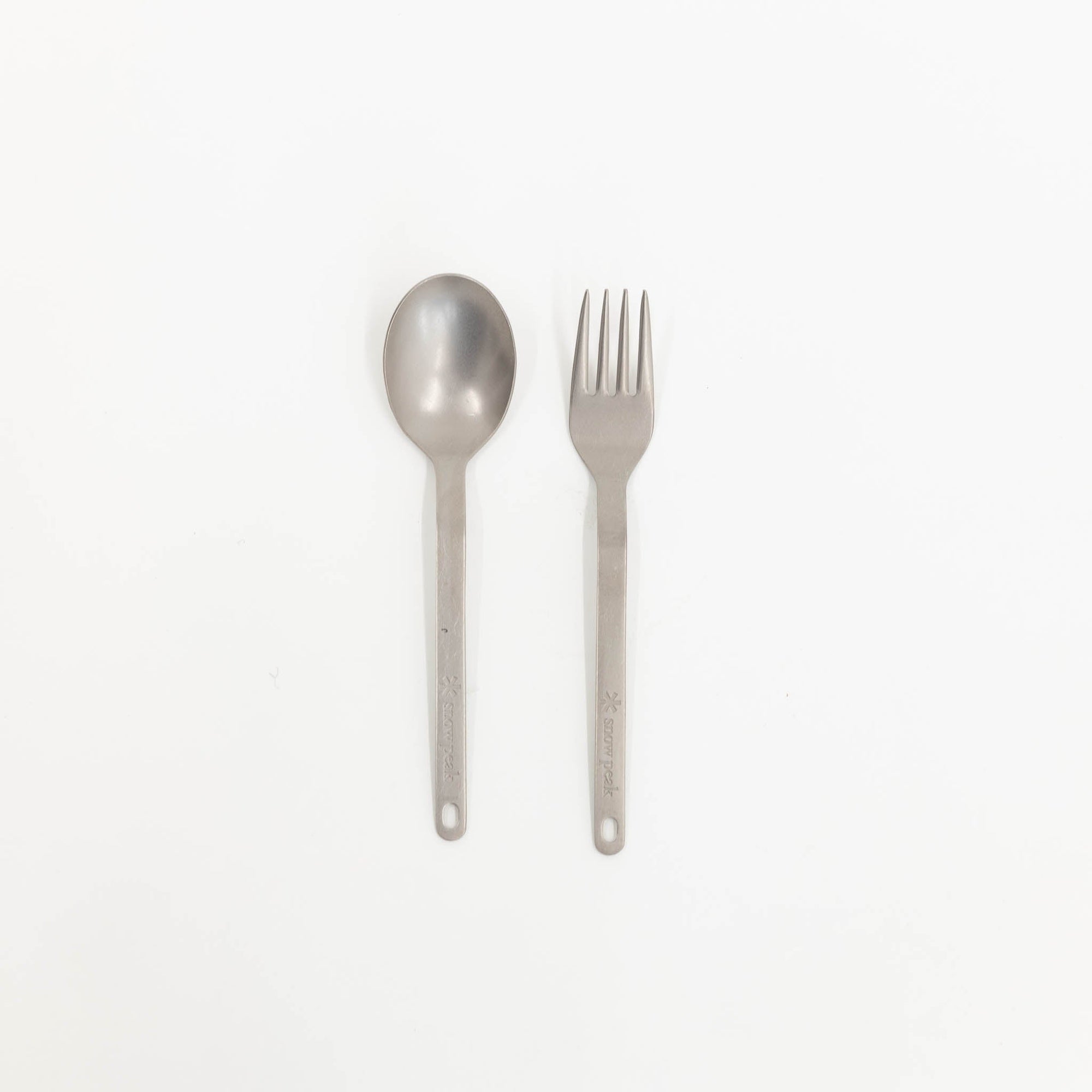 Snow Peak Titanium Fork & Spoon Set | Tortoise General Store