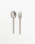 Snow Peak Titanium Fork & Spoon Set | Tortoise General Store