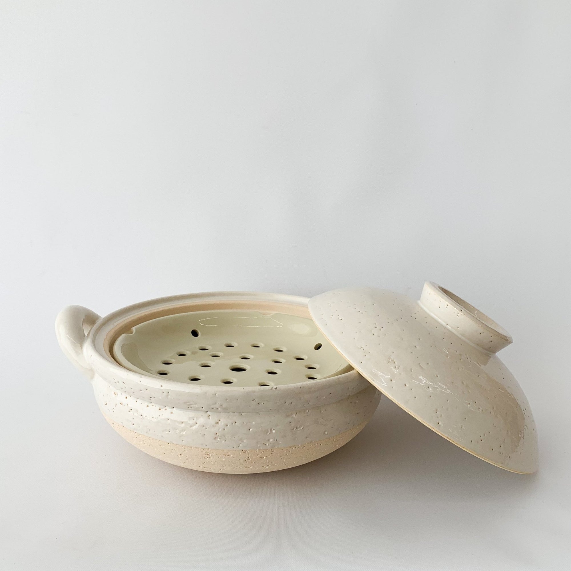 Steamer Donabe - Large White (ZW-19) - tortoise general store