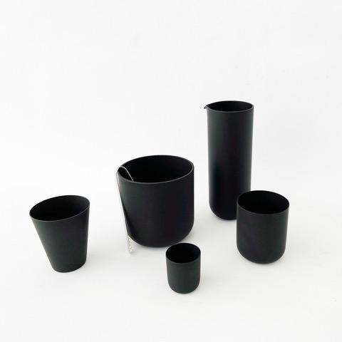 Sugahara Black Matte Glass Pitcher - tortoise general store