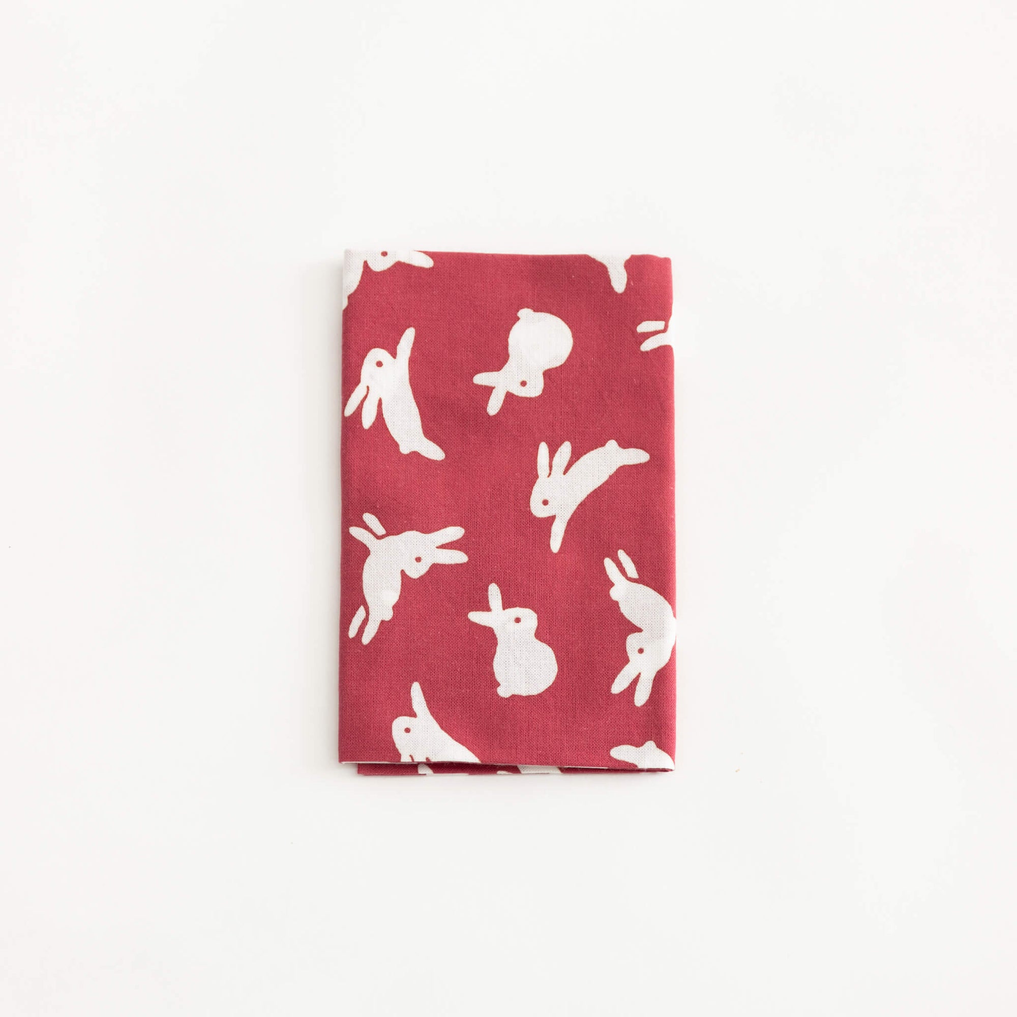 Tenugui - Bunnies on Red | Tortoise General Store