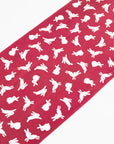 Tenugui - Bunnies on Red | Tortoise General Store