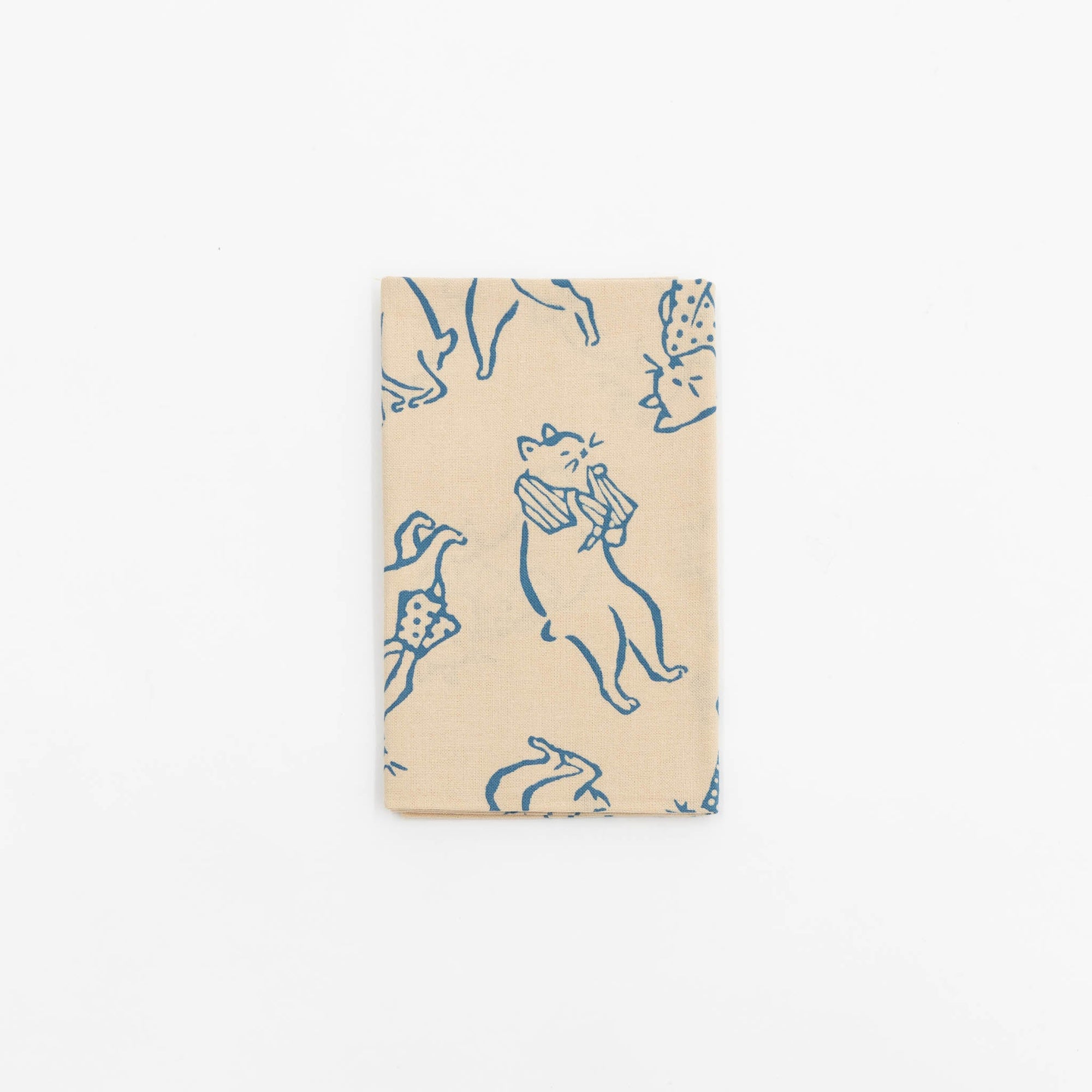 Tenugui - Cats Bathing in Blue | Tortoise General Store