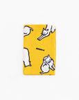 Tenugui - Cats on Yellow | Tortoise General Store