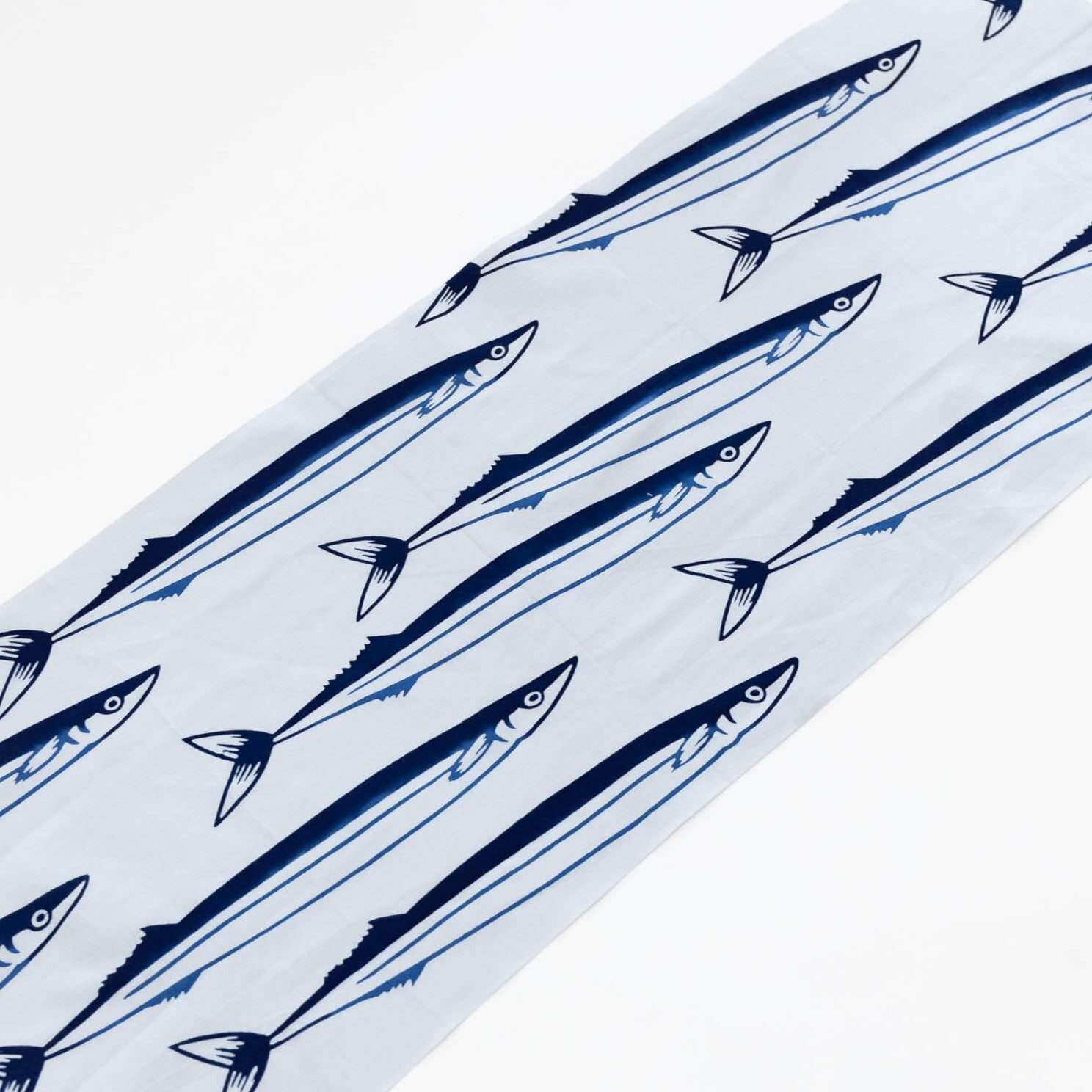 Tenugui - Pike Sanma Fish (Fall Pattern) | Tortoise General Store
