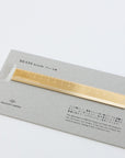 Traveler's Company Brass CM Ruler - tortoise general store