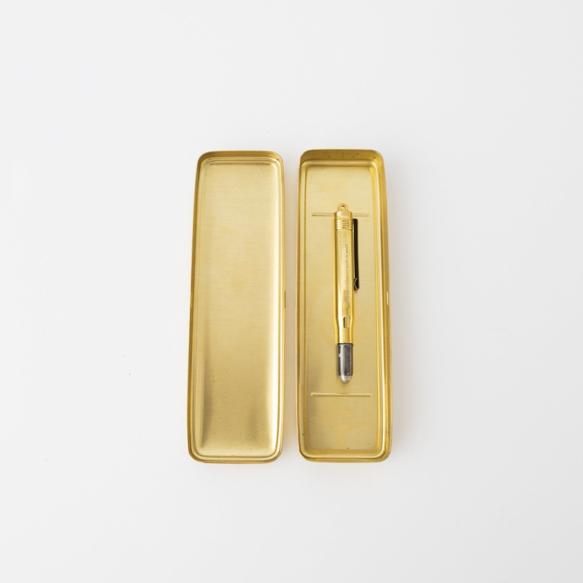 Traveler&#39;s Company Brass Pen Case - tortoise general store