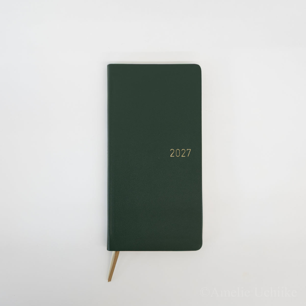 Hobonichi 2027 Planner : Weeks Leather Forest Green