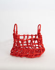 Knot Basket Red by Shigeki Fujishiro | tortoise general store
