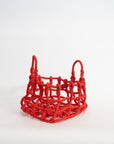 Knot Basket Red by Shigeki Fujishiro | tortoise general store