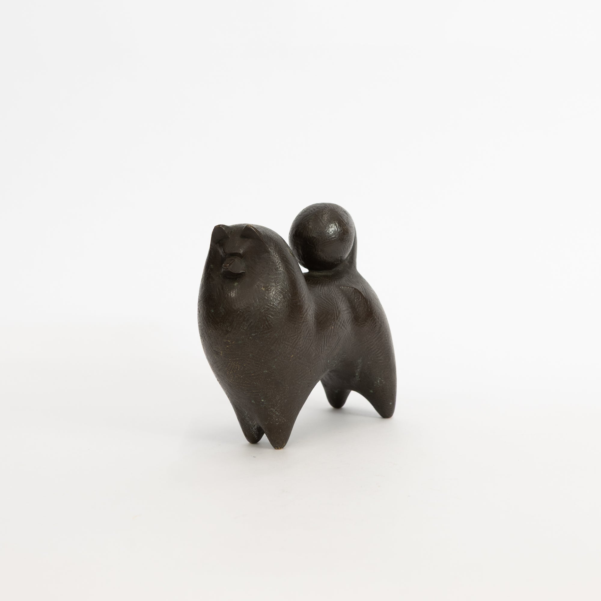 Bronze Dog Sculpture