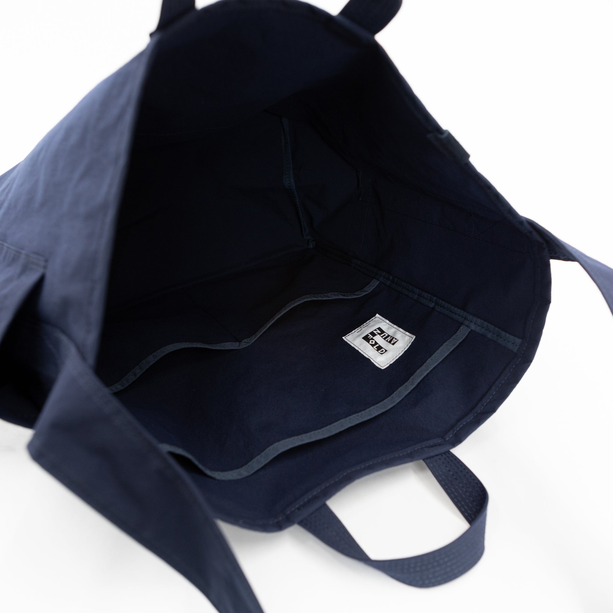 ANUNFOLD バッグ　SIDE POCKET TOTE ANUNFOLD Side Pocket Tote Bag - Navy | Tortoise General Store