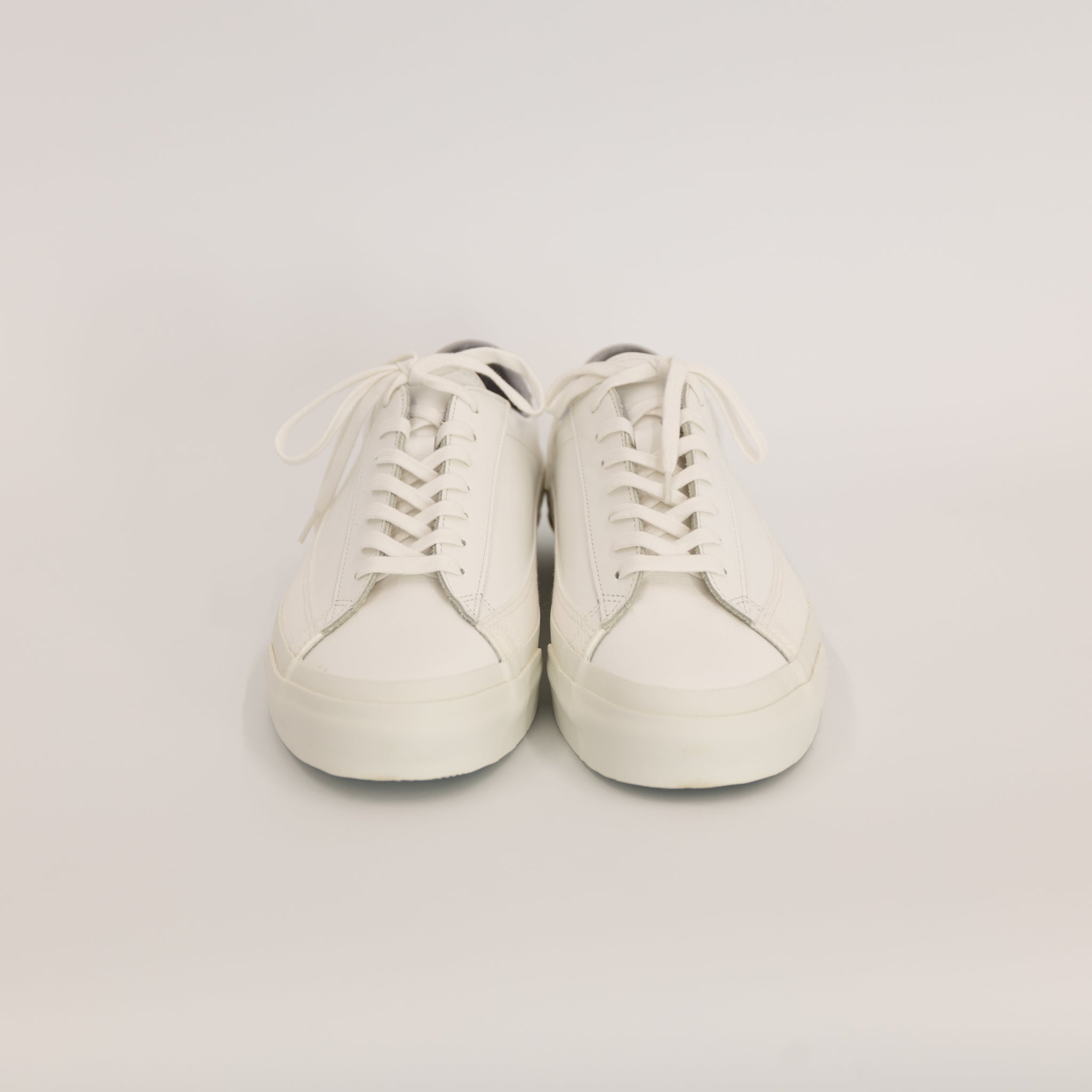 Asahi Low Leather White Shoes Tortoise General Store