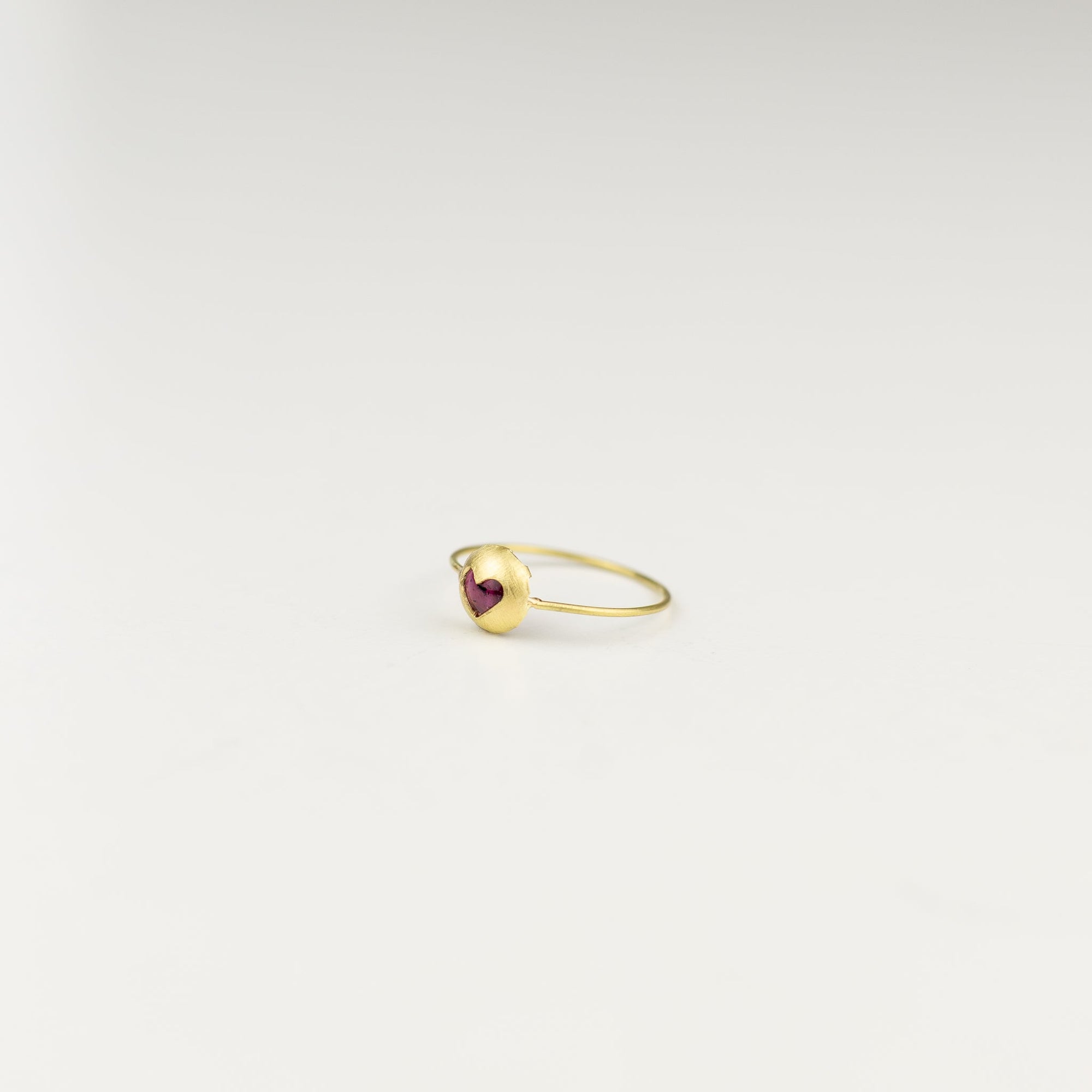 Black Barc 'Heart' Garnet Ring | Tortoise General Store