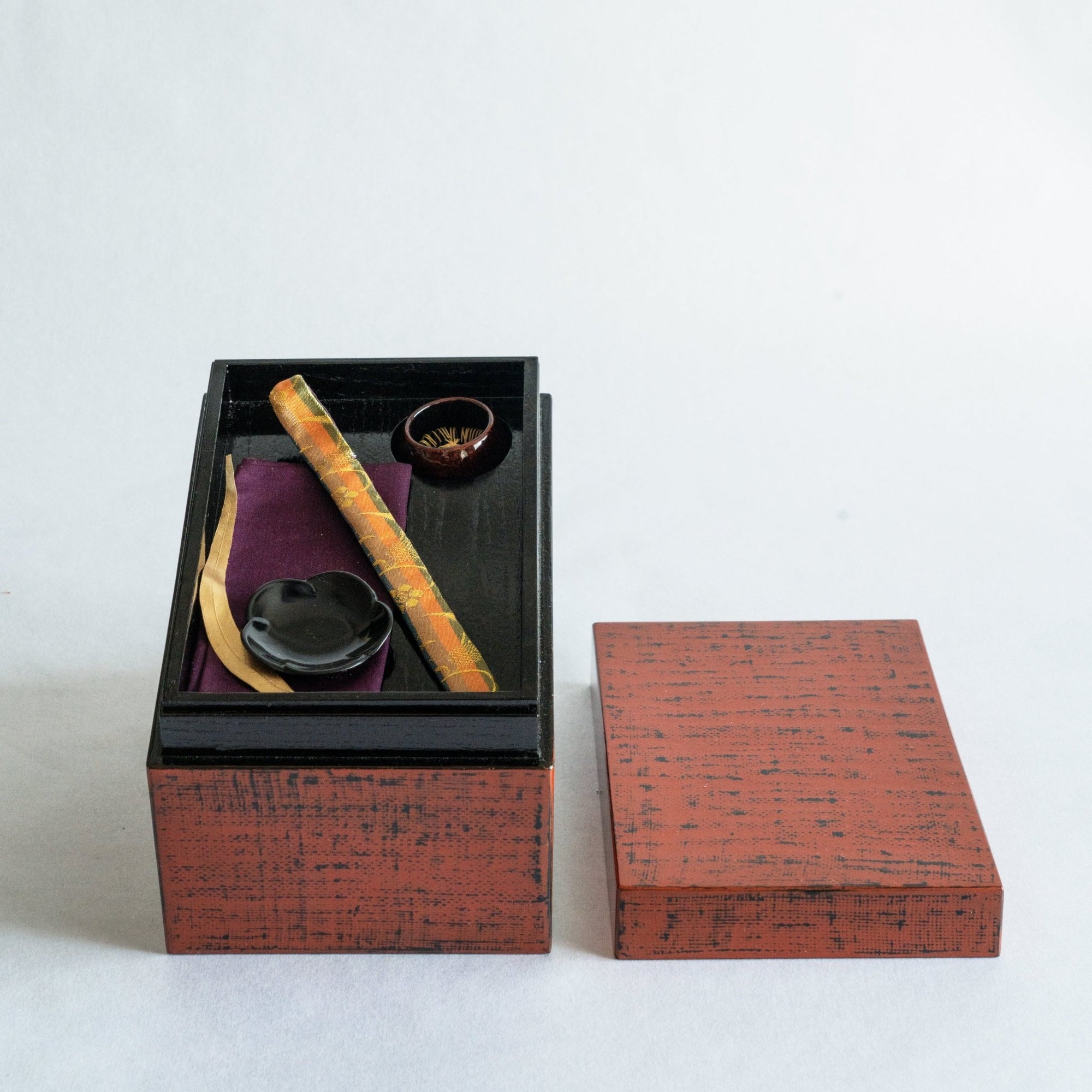 Chabako No.9 - Negoro - Nuri Oribe Tea Box | Tortoise General Store