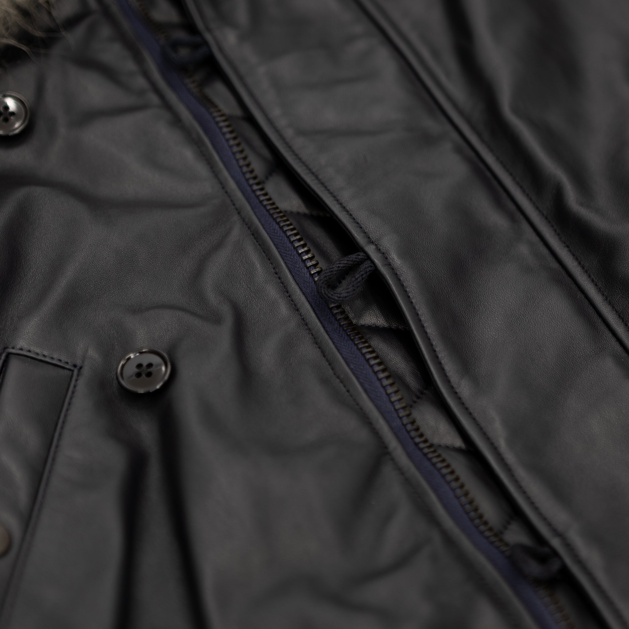 COMOLI Sheep Skin N2A Jacket Navy – tortoise general store