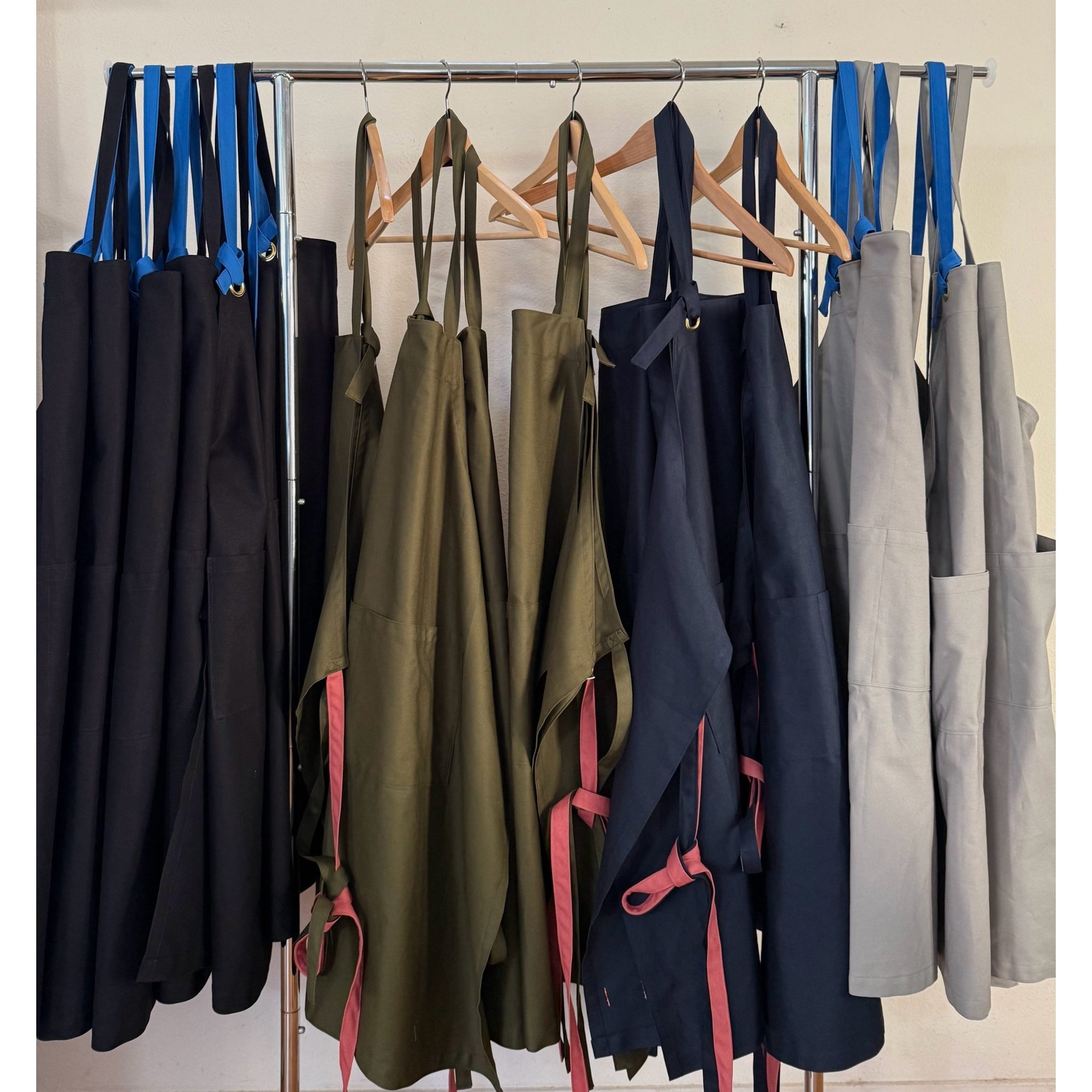 G.K.P. Front - tie Apron & Slip - On Long Apron | Tortoise General Store