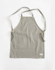 G.K.P Shorter Slip - On Style Apron with fringe finish : Organic Cotton | Tortoise General Store