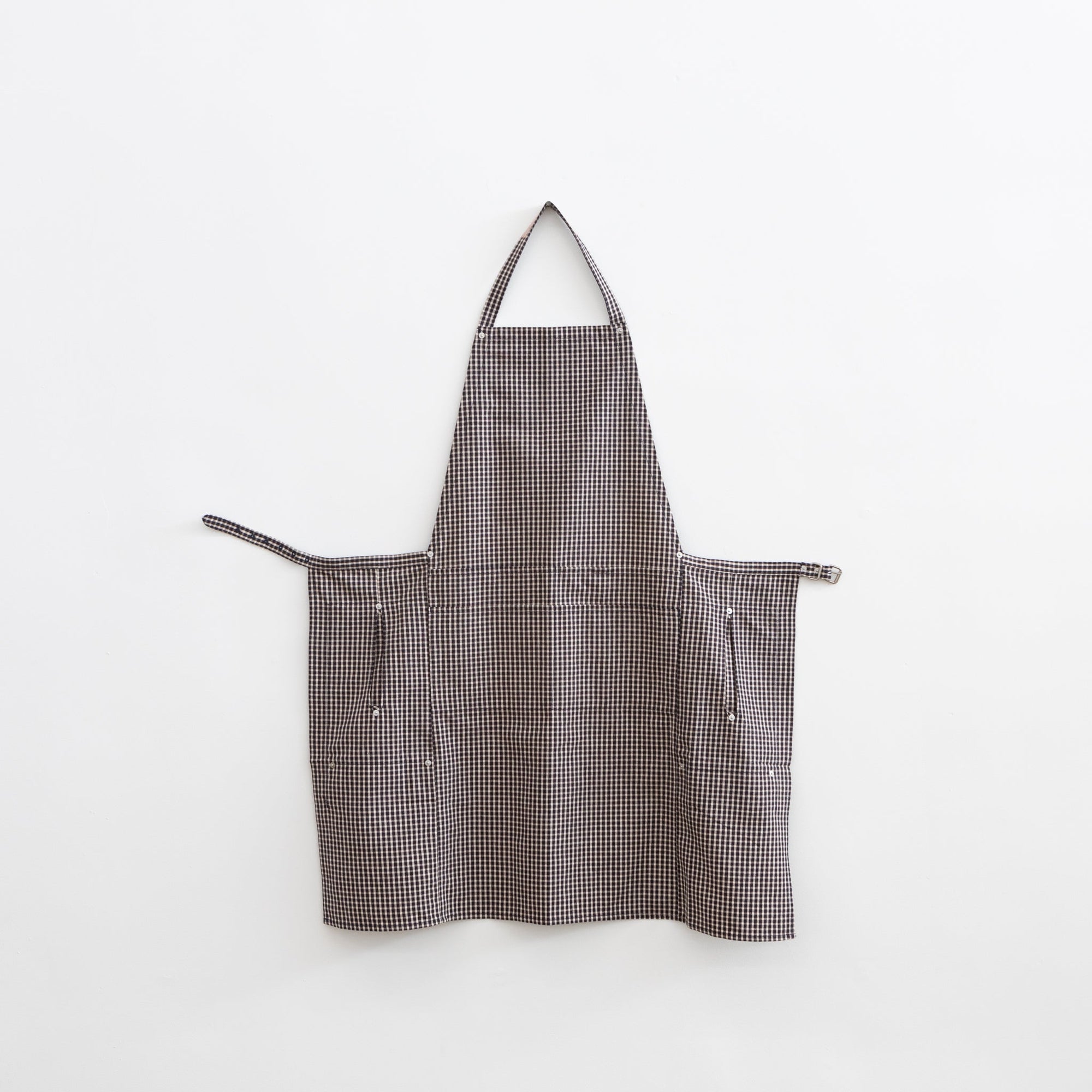 Hakui Bib Apron - Gingham Check | Tortoise General Store