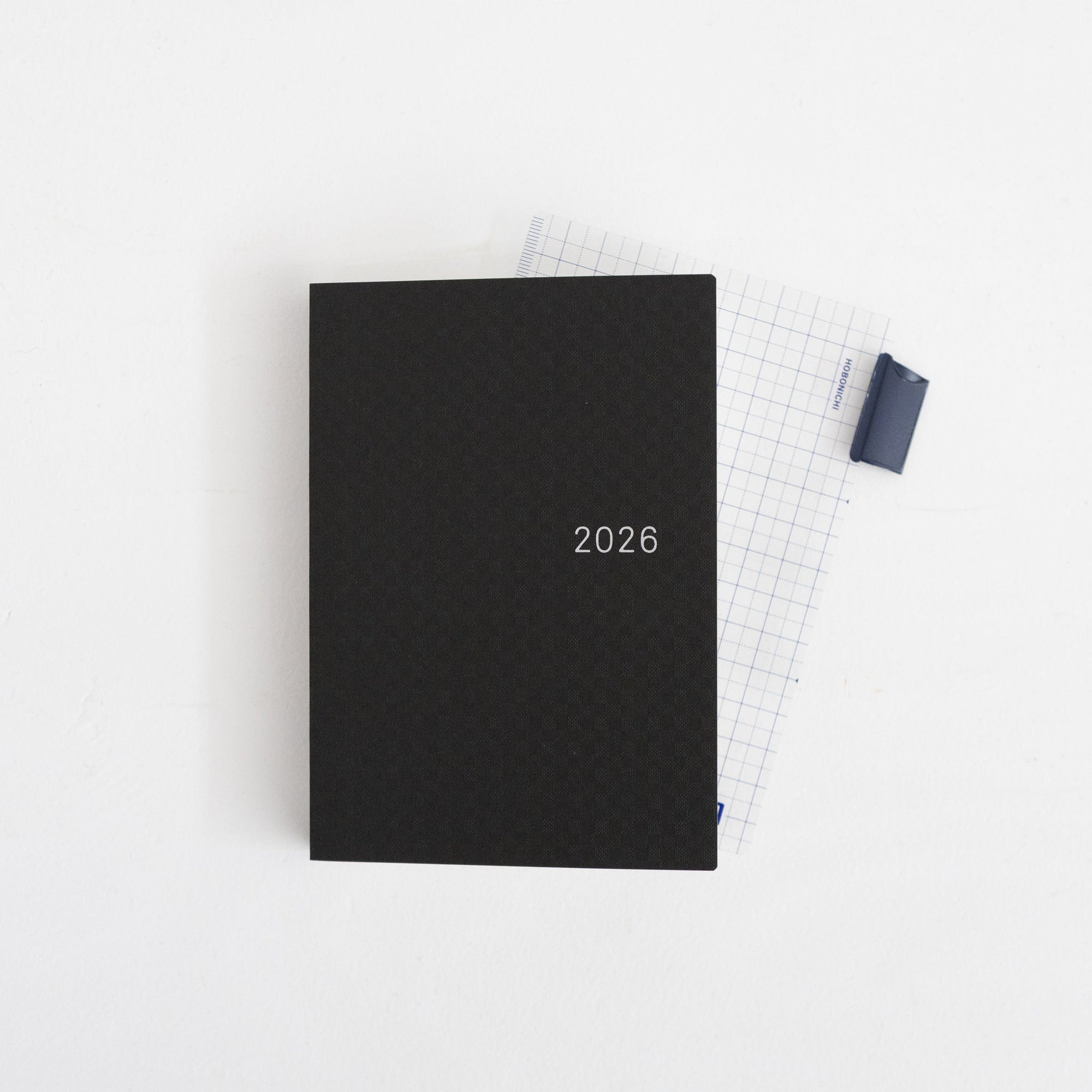 Hobonichi 2026 Planner A6 : Paper Series: Black Gingham | Tortoise General Store