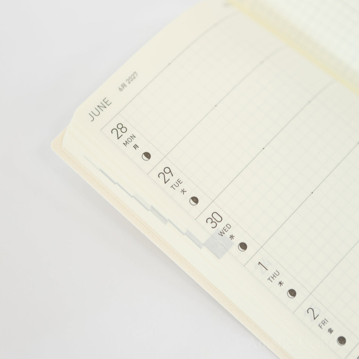 Hobonichi 2027 Planner : Weeks White Line Ivory | Tortoise General Store