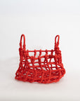 Knot Basket Red by Shigeki Fujishiro | Tortoise General Store