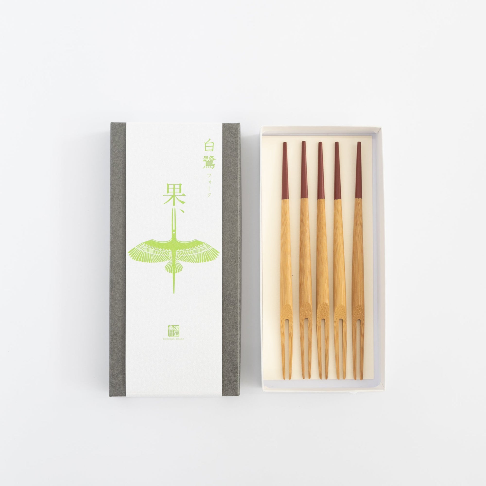 Kosuga Bamboo Dessert Forks (Sets of 5) | Tortoise General Store