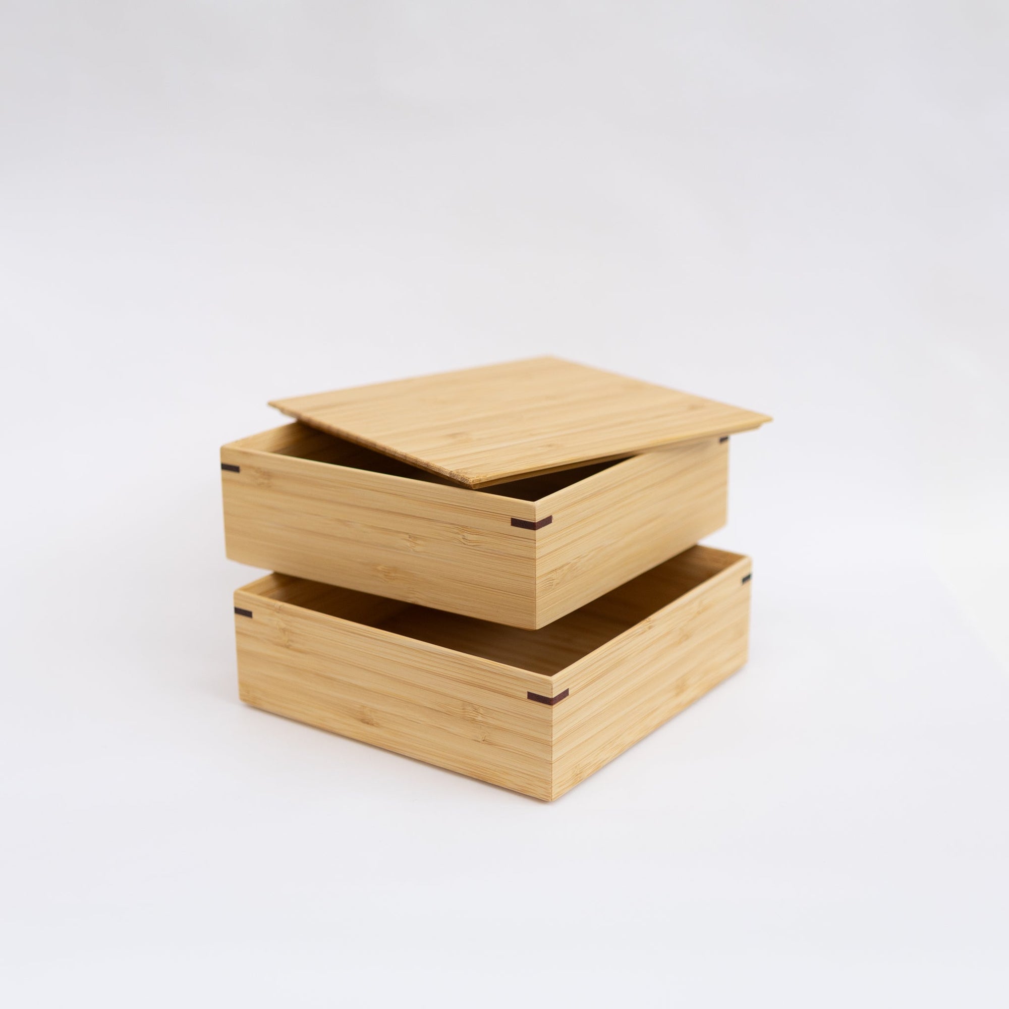 Kosuga Bamboo Tiered Square Lunch Box Set | Tortoise General Store