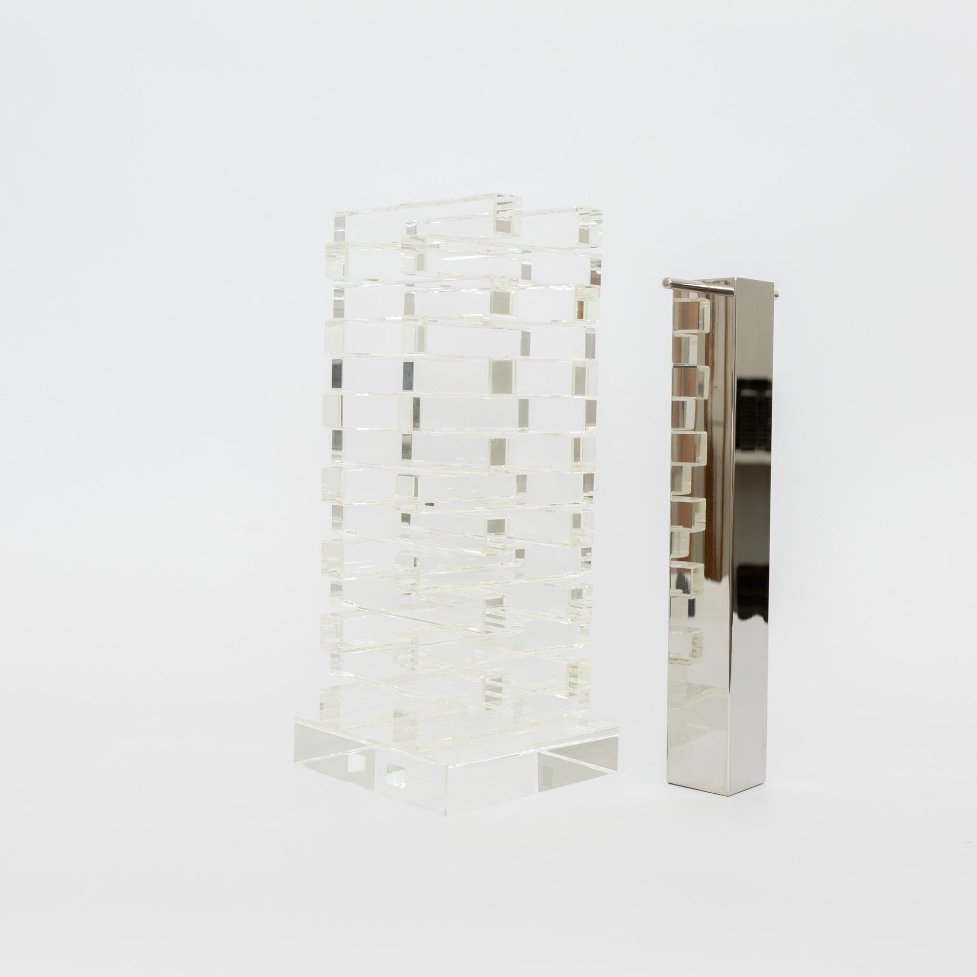 Optical Glass Flower Vase | Tortoise General Store