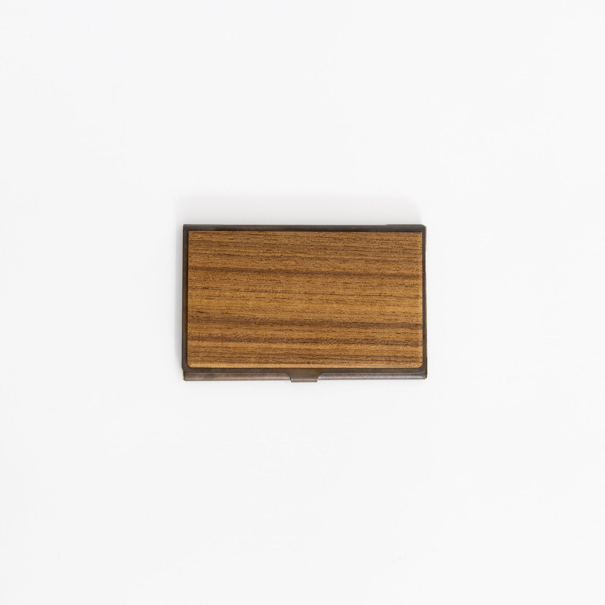 Picus Brass & Light Wood Card Case | Tortoise General Store