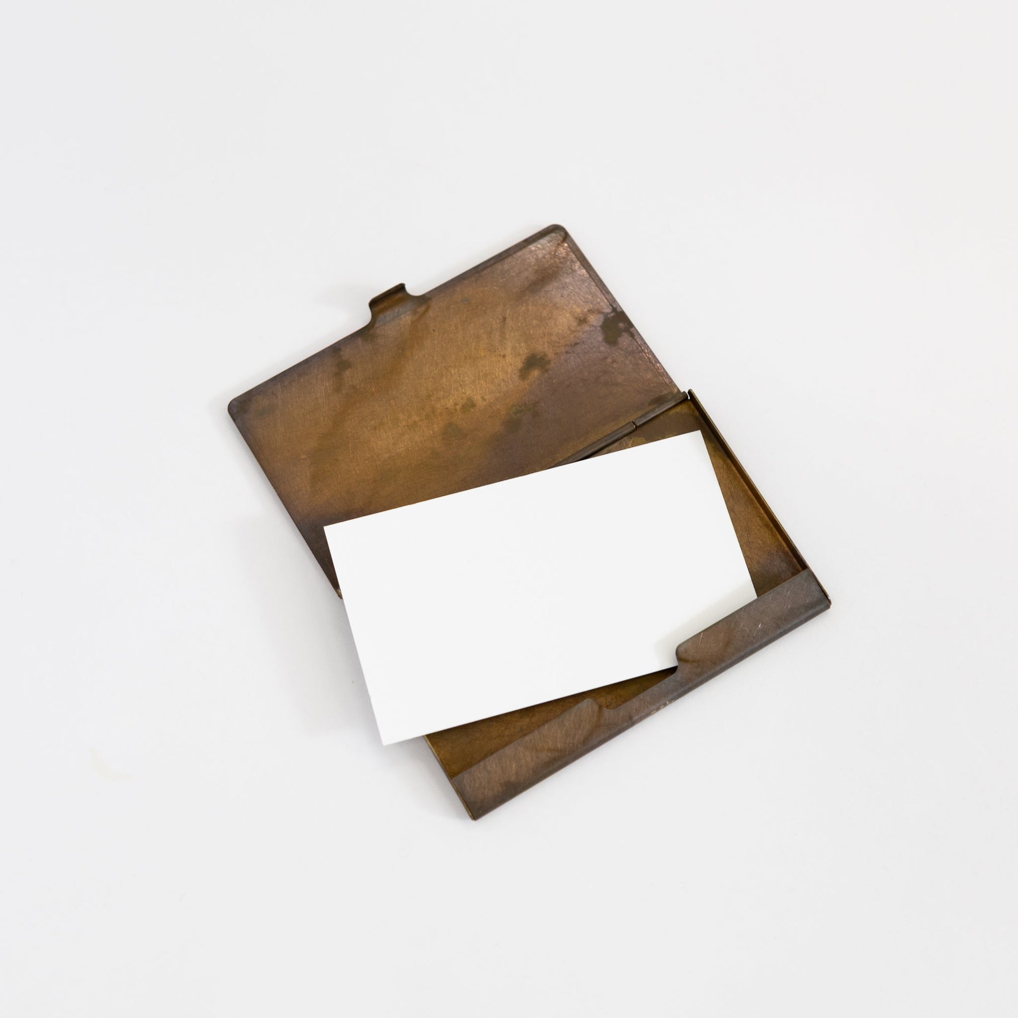 Picus Brass & Light Wood Card Case | Tortoise General Store