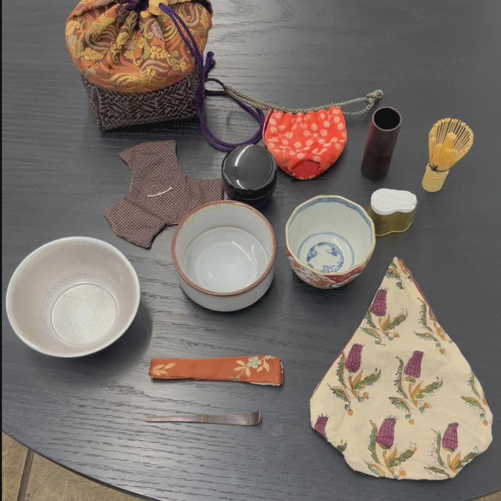 Chabako No.10 - Plum Blossoms and Bush Warbler Meet Danish Tea Baskets - tortoise general store