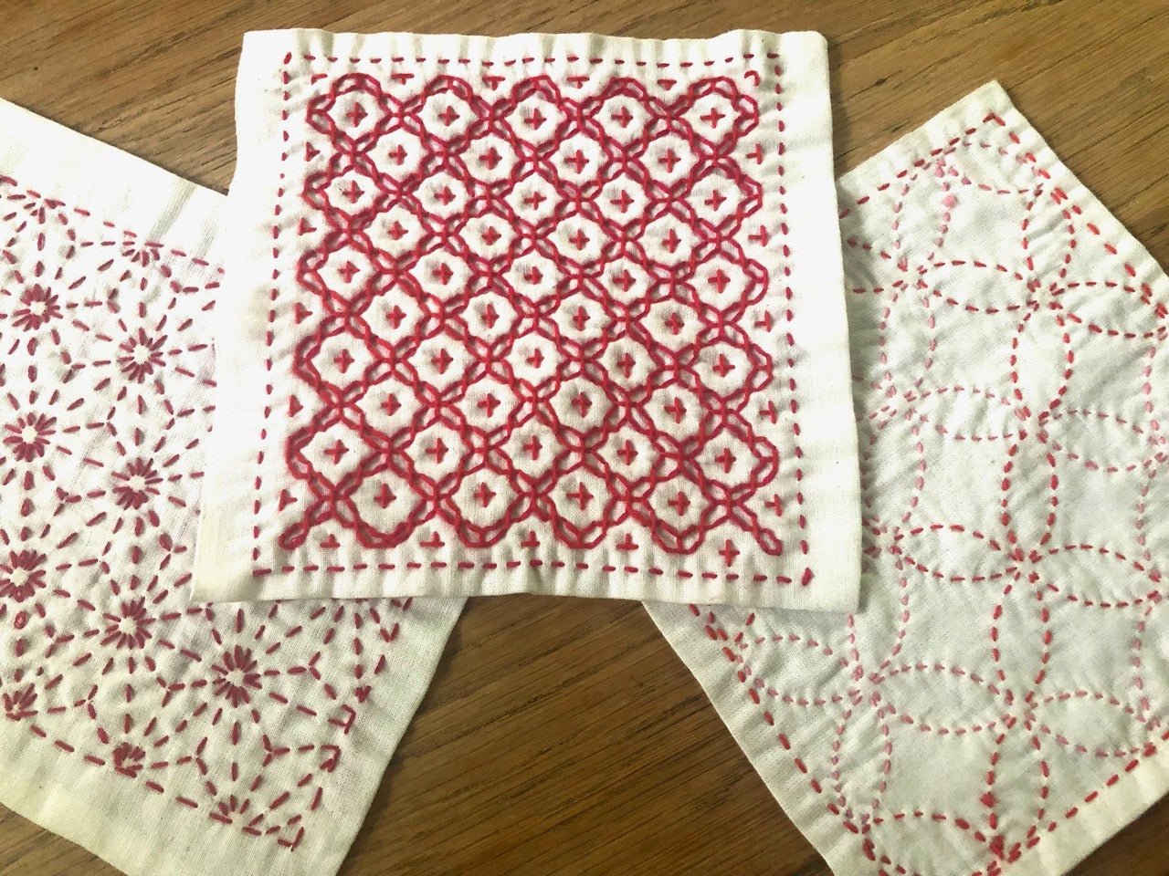Sashiko Workshop Mini Hanafukin “Flower Cloth” | Tortoise General Store