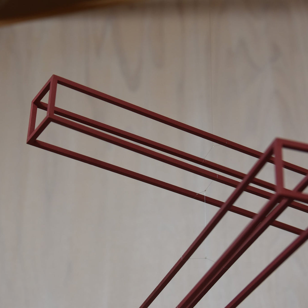 Shigeki Fujishiro Frames A - Red Rectangular Mobile | Tortoise General Store