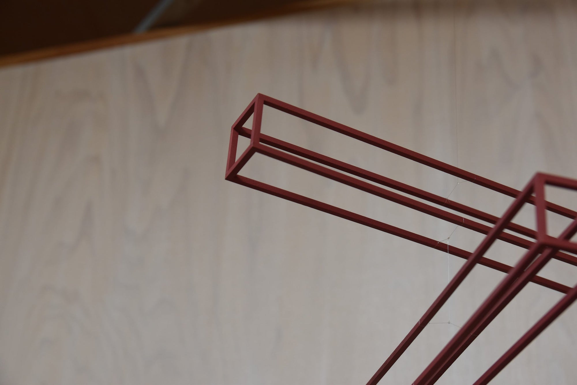 Shigeki Fujishiro Frames A - Red Rectangular Mobile | Tortoise General Store