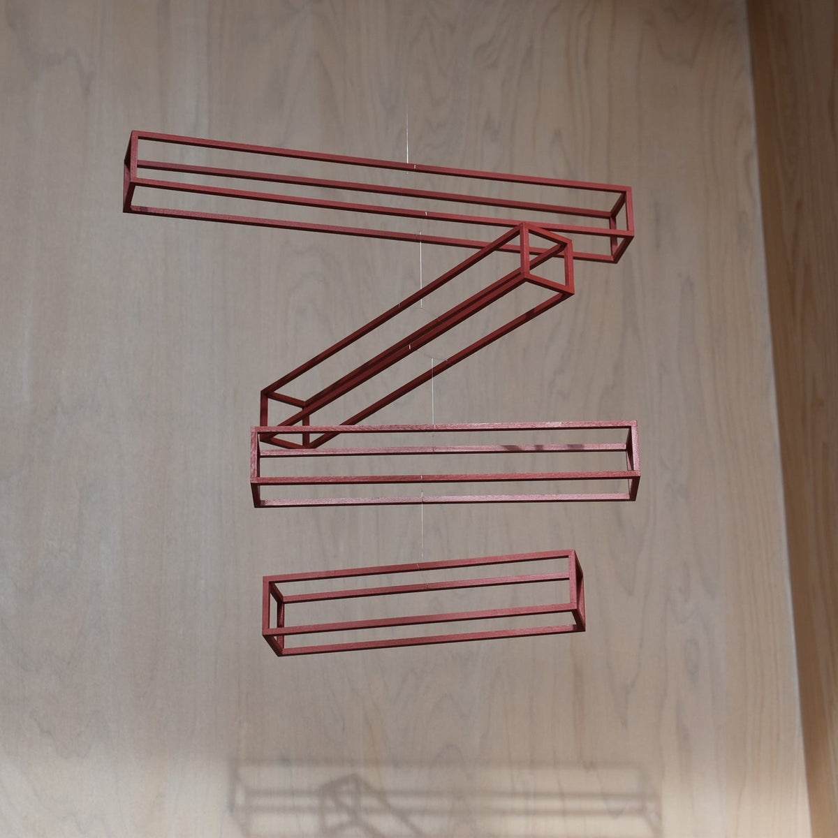 Shigeki Fujishiro Frames A - Red Rectangular Mobile | Tortoise General Store