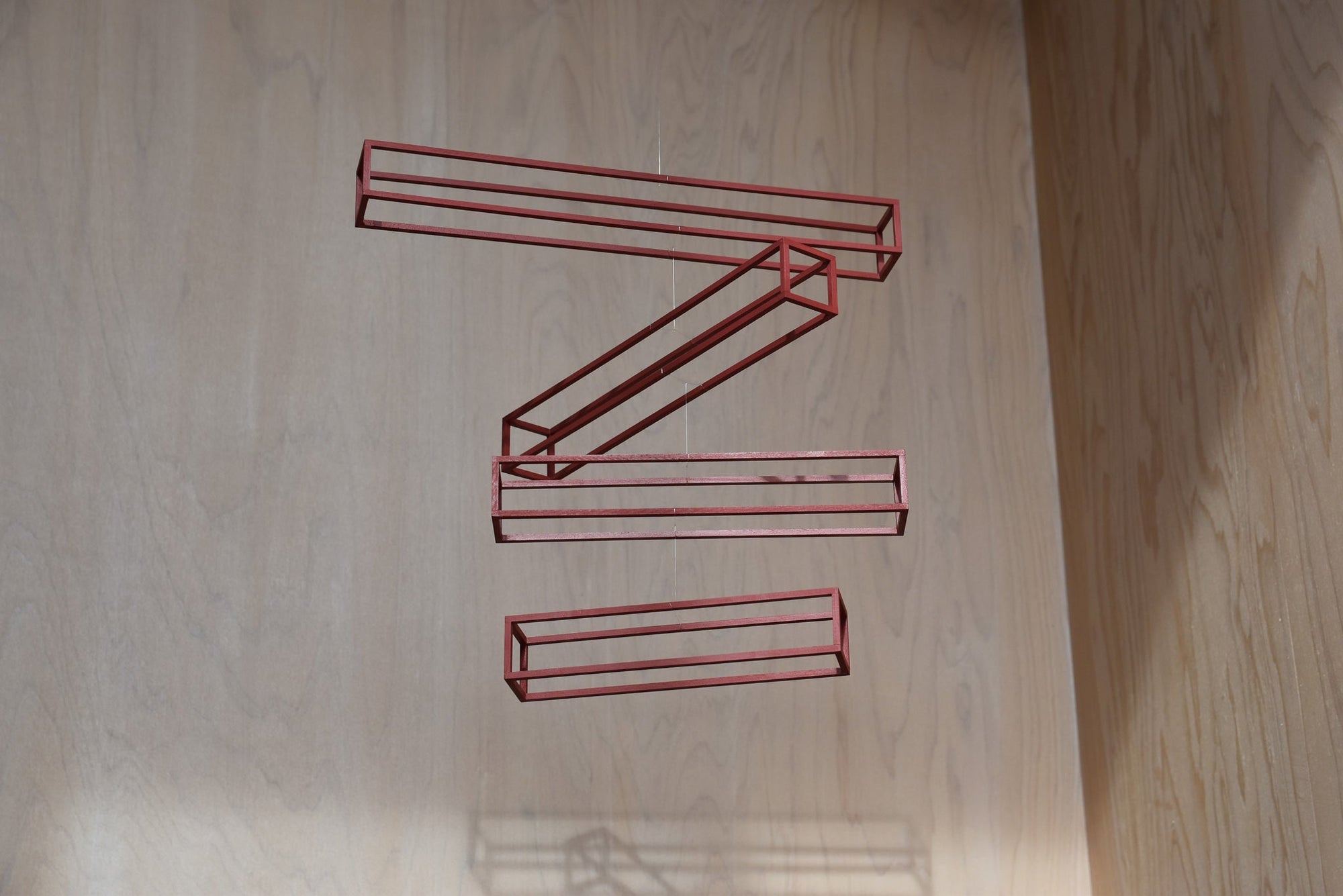 Shigeki Fujishiro Frames A - Red Rectangular Mobile | Tortoise General Store
