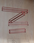 Shigeki Fujishiro Frames A - Red Rectangular Mobile | Tortoise General Store