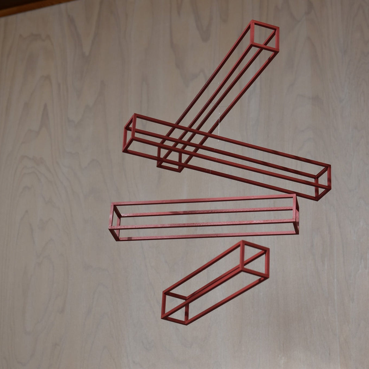 Shigeki Fujishiro Frames A - Red Rectangular Mobile | Tortoise General Store