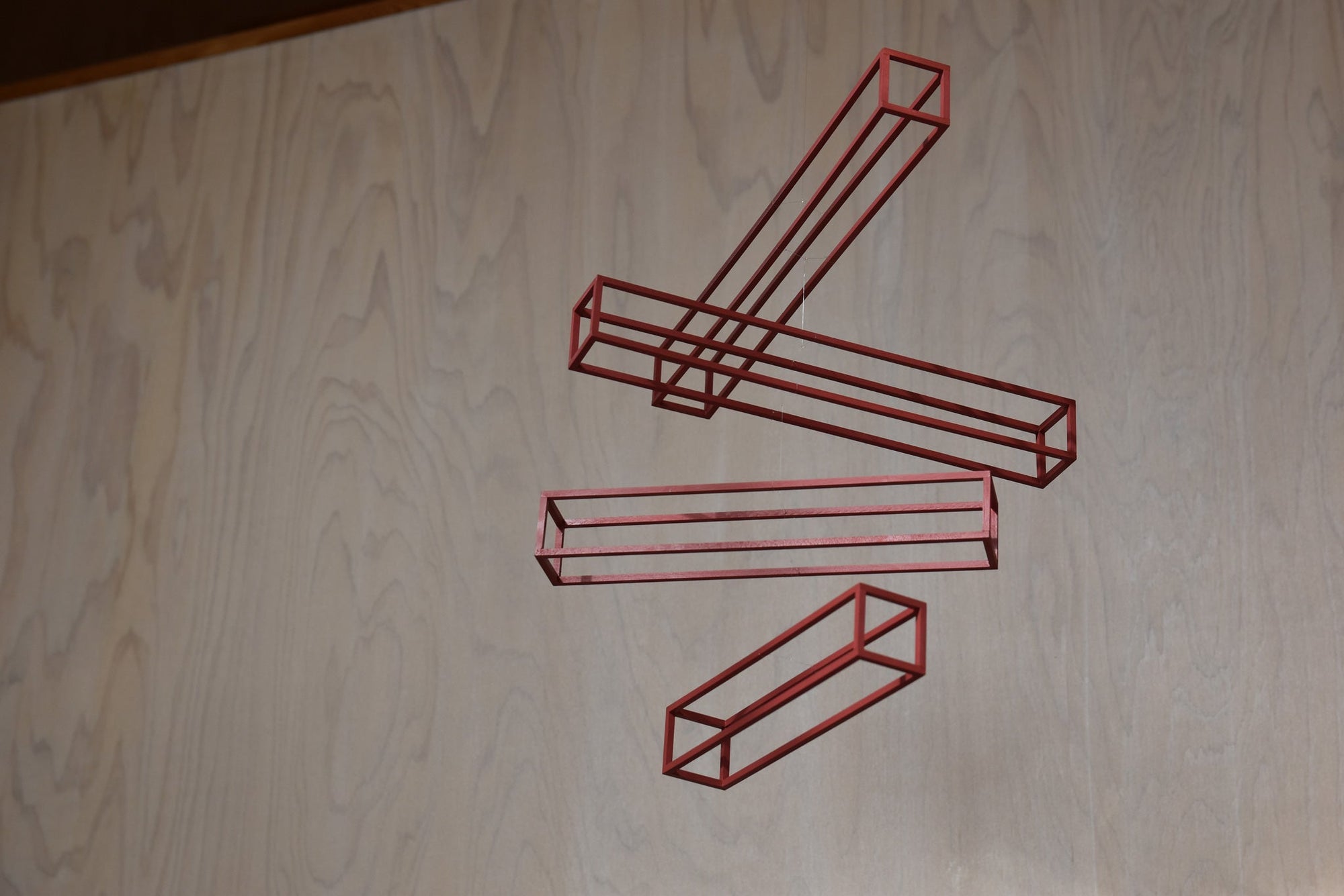 Shigeki Fujishiro Frames A - Red Rectangular Mobile | Tortoise General Store