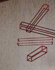 Shigeki Fujishiro Frames A - Red Rectangular Mobile | Tortoise General Store