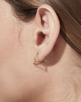 Shihara Diamond Triangle Earring 15 (01) | Tortoise General Store