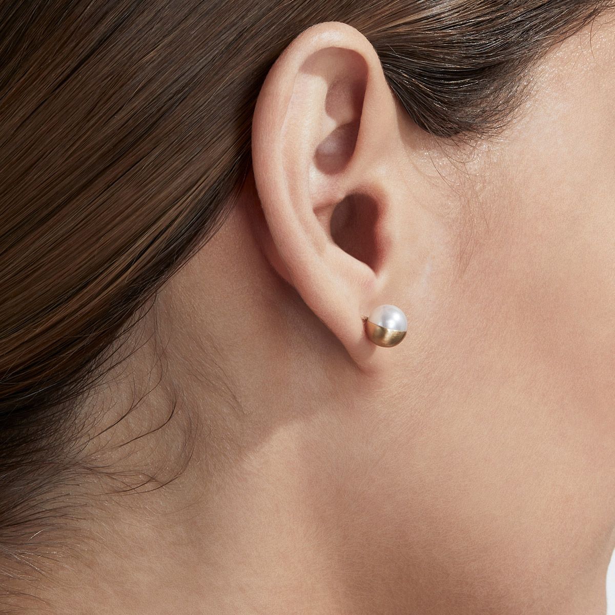 Shihara Half Pearl Earring 90° | Tortoise General Store