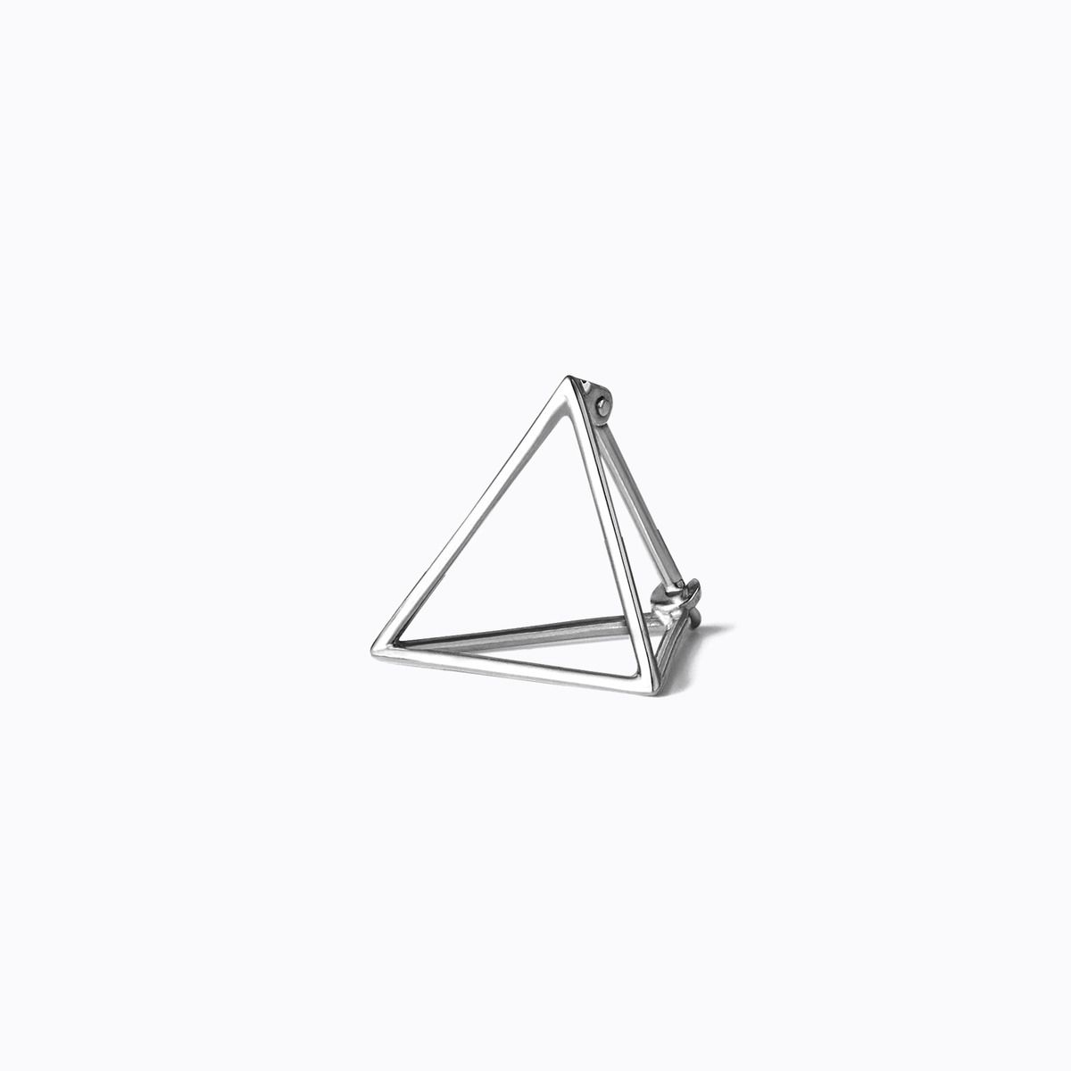 Shihara Triangle Earring 15 White Gold | Tortoise General Store