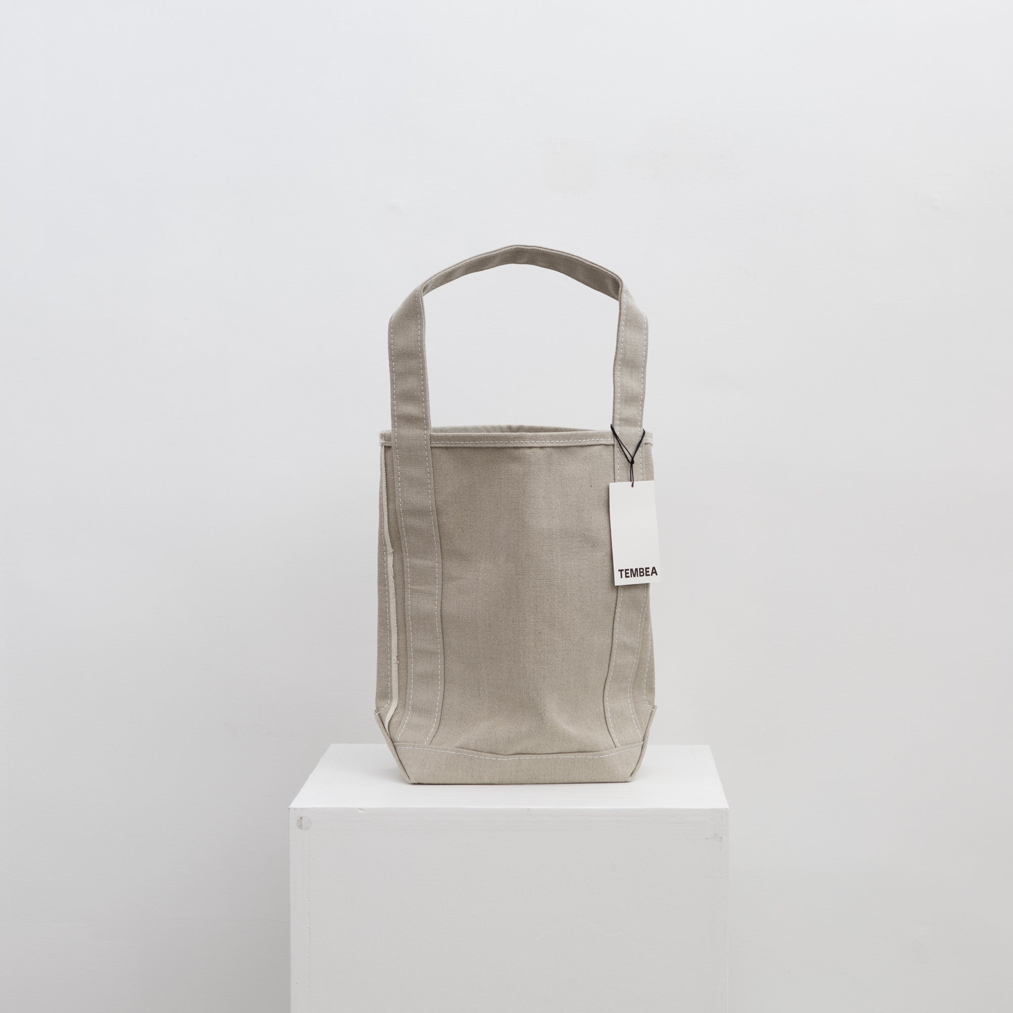 【SALE!!】TEMBEA BAGUETTE TOTE ENAMEL Tembea Baguette Tote with Logo, Black – Moth