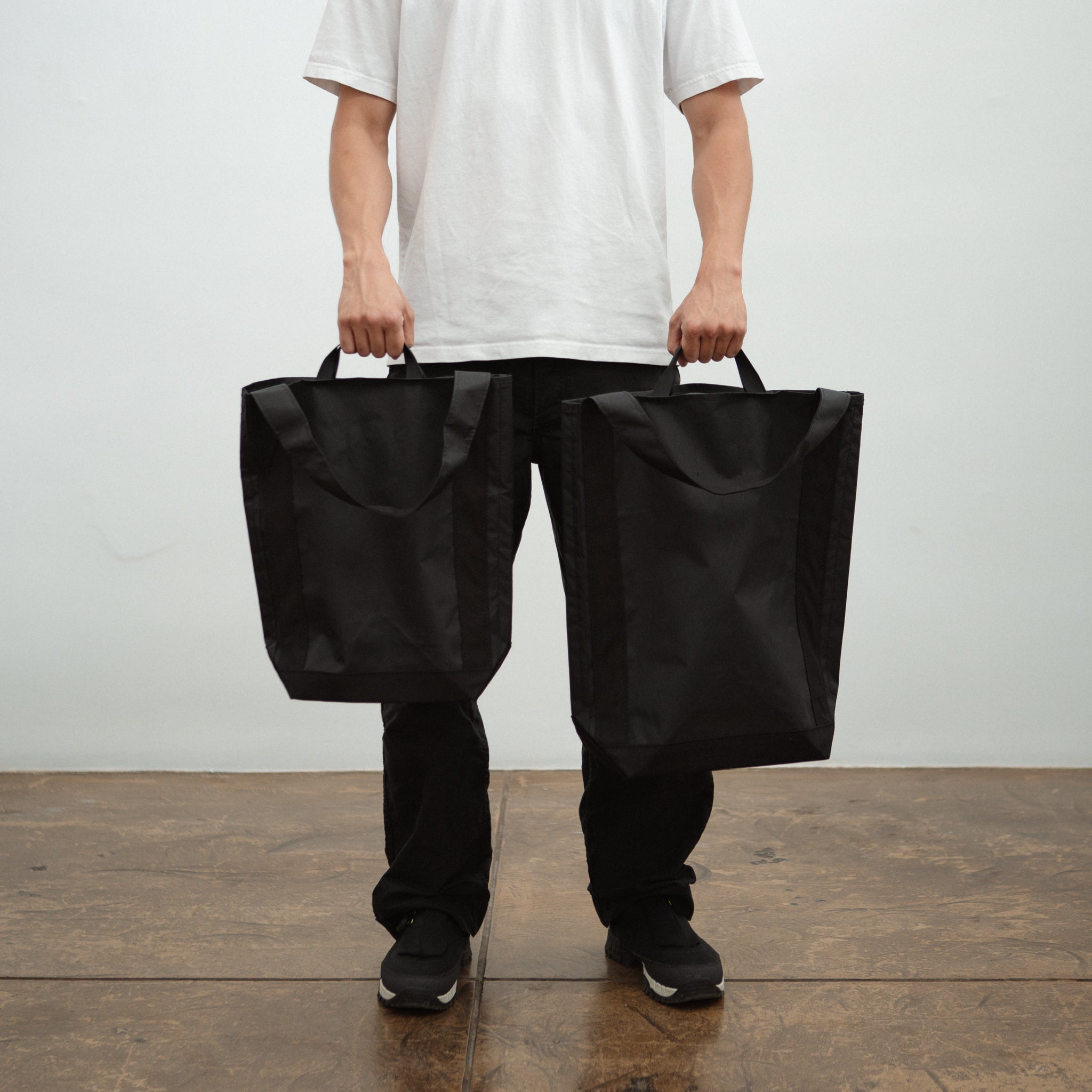Tembea Black Baguette Tote with Handle X-Pac | Tortoise General Store Tembea Black Baguette Tote with Handle X-Pac | Tortoise General Store